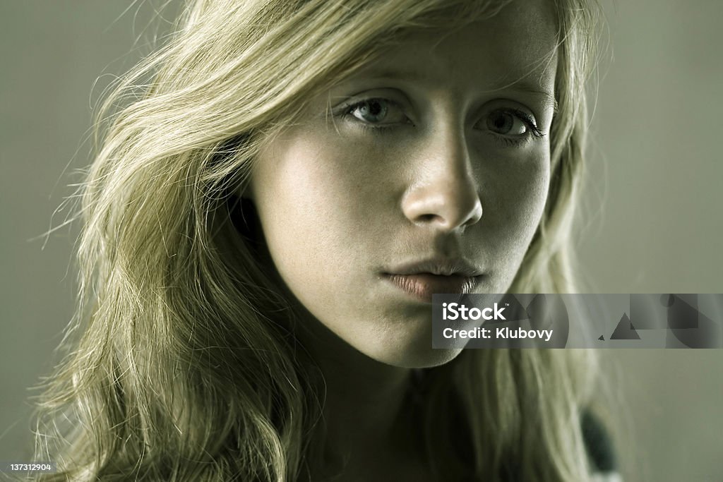 Dark angel Portrait of a girl. 20-29 Years Stock Photo