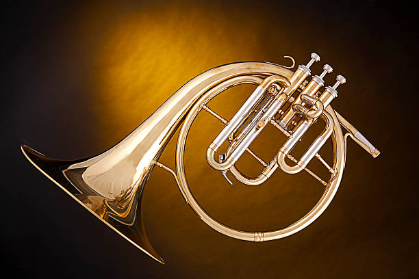 istock Antique French Horn Isolated 137312909