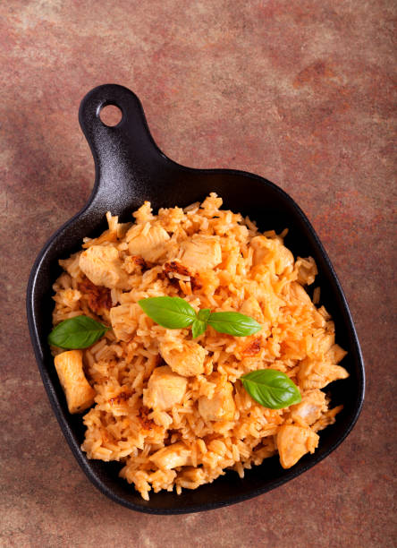 istock Chicken fillet and rice casserole 1373129692