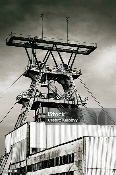 Kopalnia Węgla - zdjęcia stockowe i więcej obrazów Budynek przemysłowy - Budynek przemysłowy, Czarno biały, Architektura