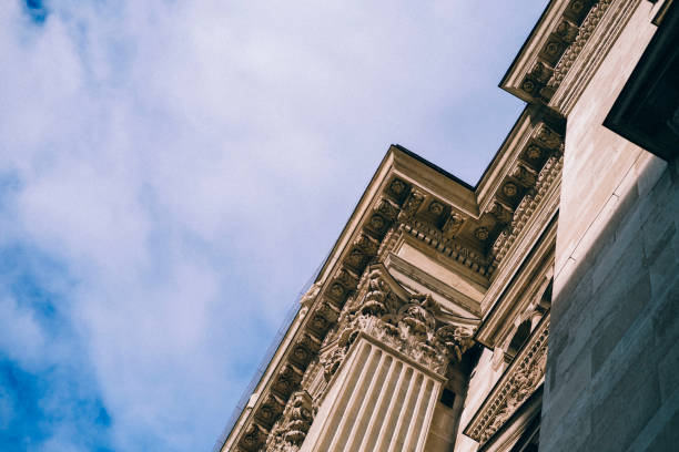 istock Building with roman columns in Budapest, Hungary 1373135613