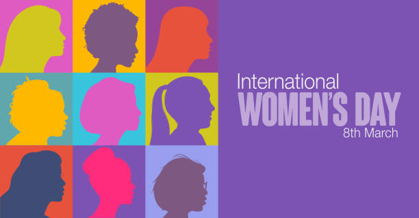 ilustraciones, imágenes clip art, dibujos animados e iconos de stock de día internacional de la mujer - mujer