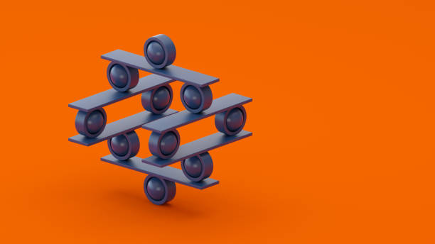 istock Webinars and Field Event Concepts, color block jenga tower with elements 1373150806