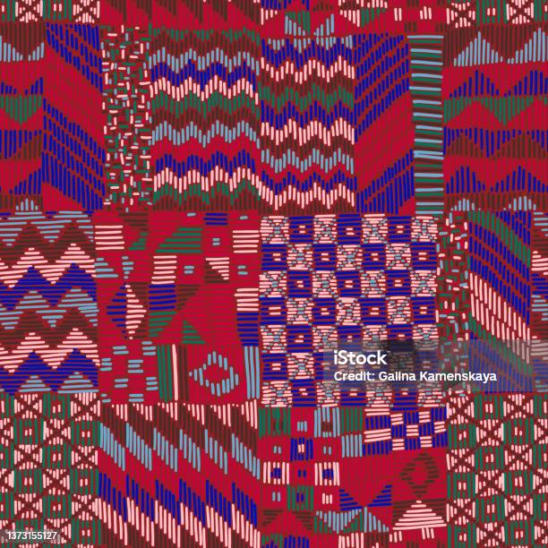 Seamless Aztec Zig Zag Chevron Lines Triangle Stripe Patchwork Style ...