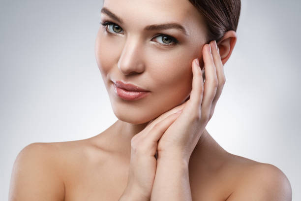 istock Young woman with beautiful face 1373156432