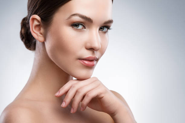istock Young woman with beautiful face 1373156608