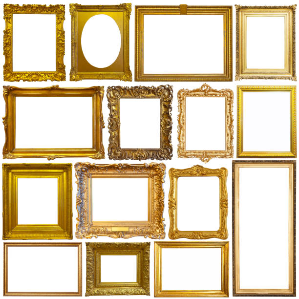 istock Set of photo frames on white 1373158774