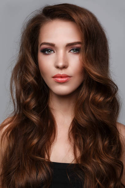 istock Woman with long glossy hair 1373160215