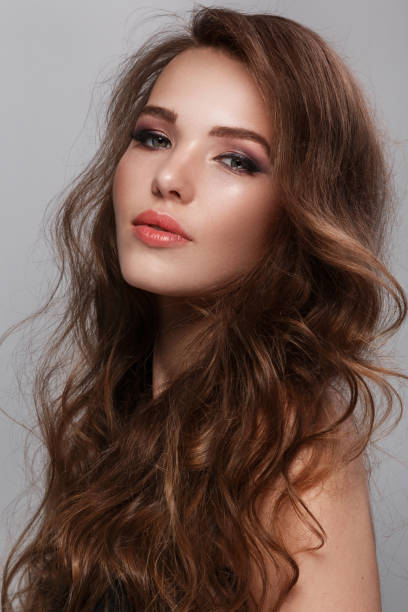 istock Woman with long glossy hair 1373160913