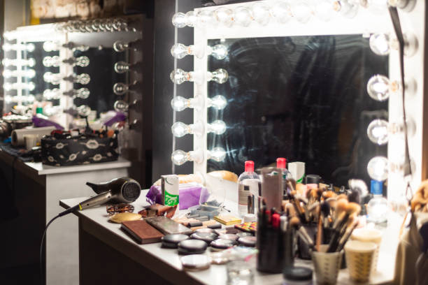 Beauty make up salon. Beauty make up salon.
Professional make up case with backstage mirror and make up tools and products. backstage mirror stock pictures, royalty-free photos & images
