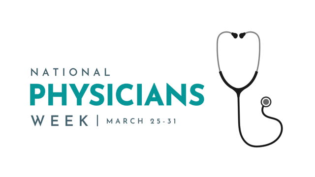 National Physicians Week in March animation