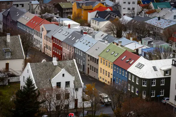 Photo of View of Reykjavik, Iceland from the Hallgrimskirkja cathedral