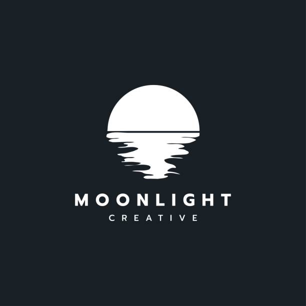Moon light design Moon light design illustration vector template moonlight stock illustrations