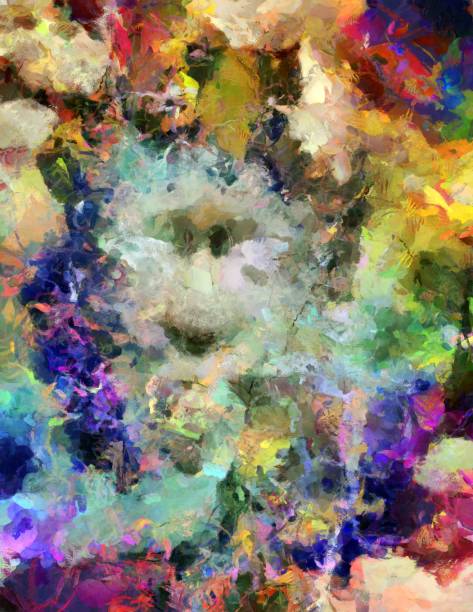 istock Painting of Face 1373178034