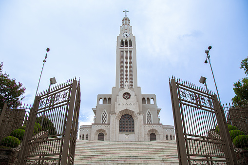 Caxias do Sul, Rio Grande do Sul, Brazil - Feb 25, 2022: View of Sao Pelegrino Church in Caxias do Sul