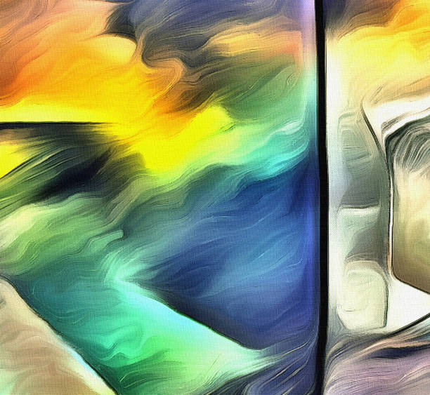 istock Vivid Abstract Painting 1373187627