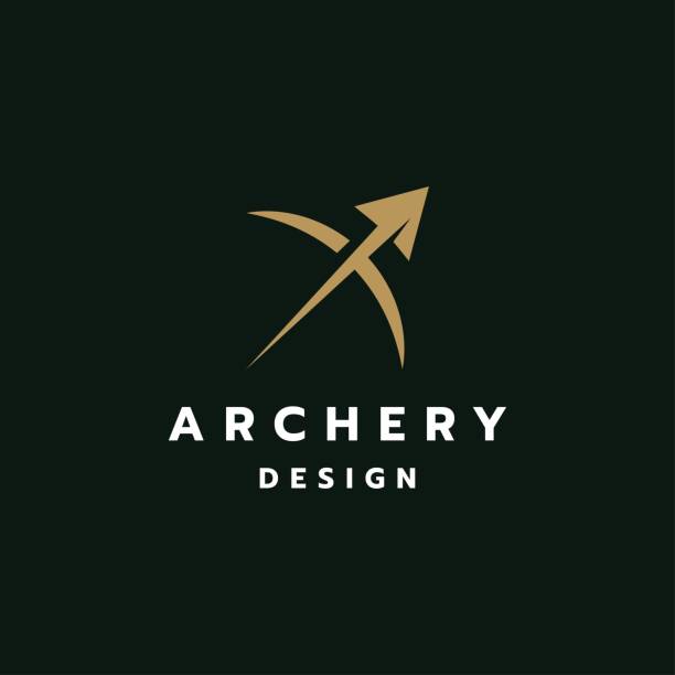 Archer symbol design Archer symbol design inspiration vector template. Archery icon illustration archery bow stock illustrations