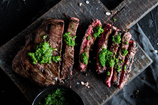 istock Juicy steak medium rare beef with spices 1373190204