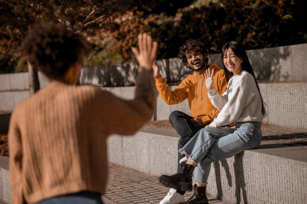 istock Young people enjoying the day together and looking happy 1373190751