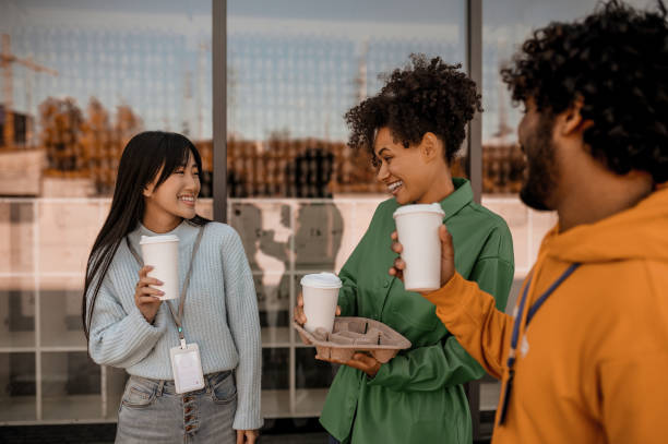 istock Group of young people in a street 1373190829