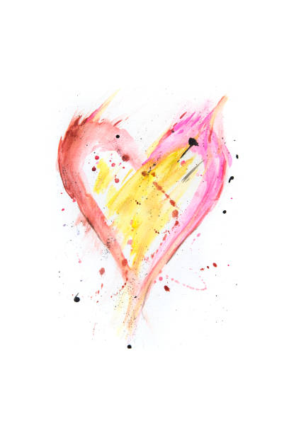 istock Water Color Heart Painting 1373194317