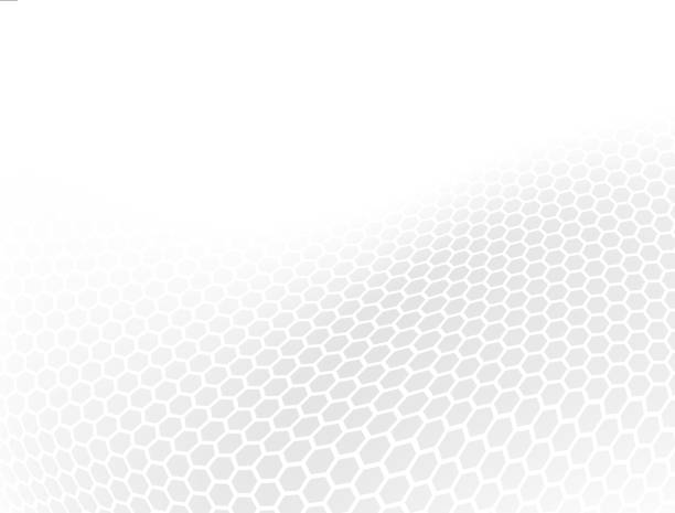 hexagons gray bg abstract hexagon honeycomb pattern background science and technology background stock illustrations