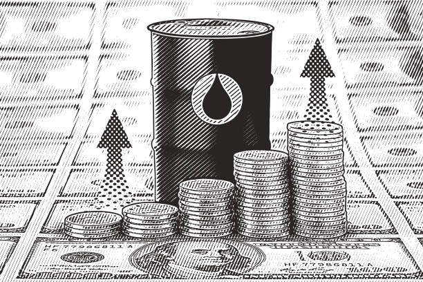 illustrations, cliparts, dessins animés et icônes de l'augmentation des prix du pétrole - gas prices energy crisis environment finance