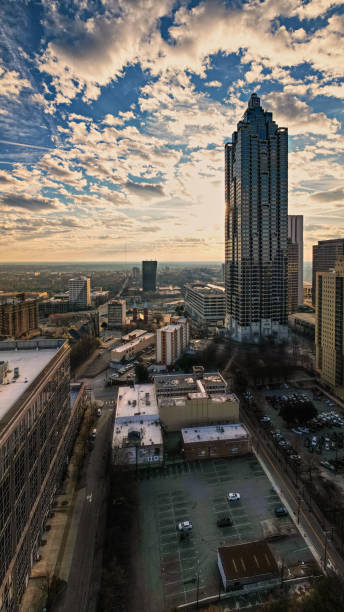 istock dramatic sky over Atlanta downtown skyscrapers 1373221170