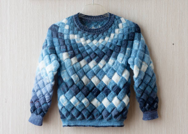 istock Sweater / jumper in the entrelak technique. 1373222351