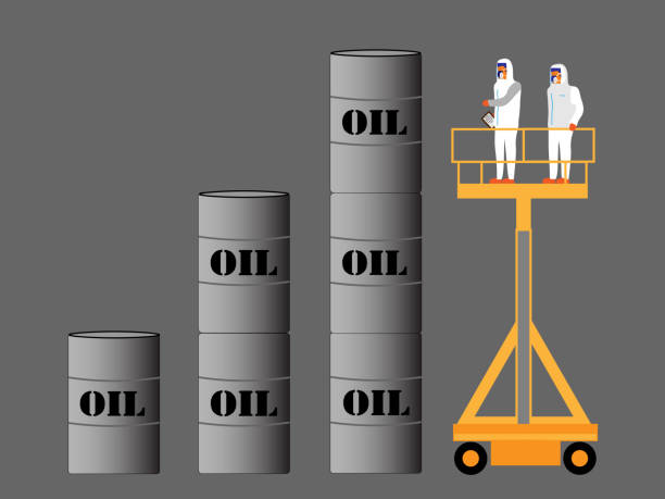 ilustrações, clipart, desenhos animados e ícones de contabilidade do petróleo - oil oil industry oil slick petroleum