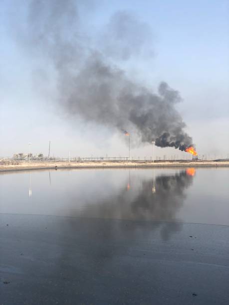 istock Air pollution, big black smoke coming 1373225827
