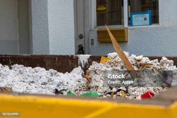Insulation Construction Debris Stock Photo - Download Image Now - Insulation, Removing, Business