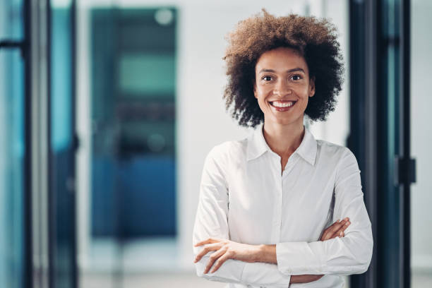 istock Proud and confident businesswoman 1373240835