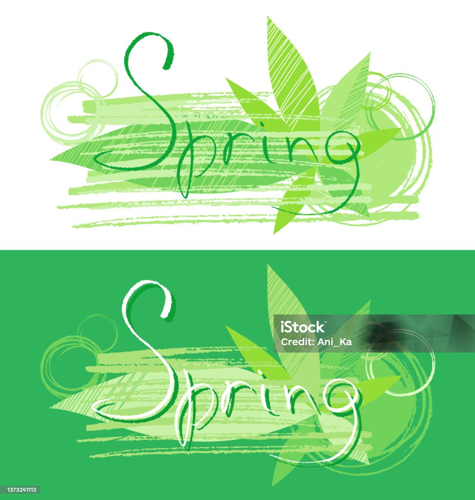 Vector Stock Background Simple Spring Spring Background Stock Illustration - Download Image Now - Abstract ...