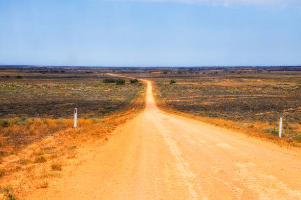 istock Mungo Unsealed road downhill 1373246130