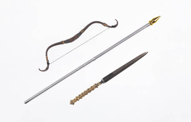 istock set of medieval weapons on a white background 1373247813
