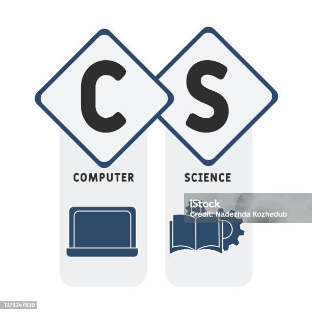 Or Sign Computer Science Cs Computer Science Acronym Stock Illustration - Download Image Now ...