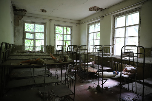 Kindergarten in Chernobyl Exclusion Zone, Chernobyl, Ukraine