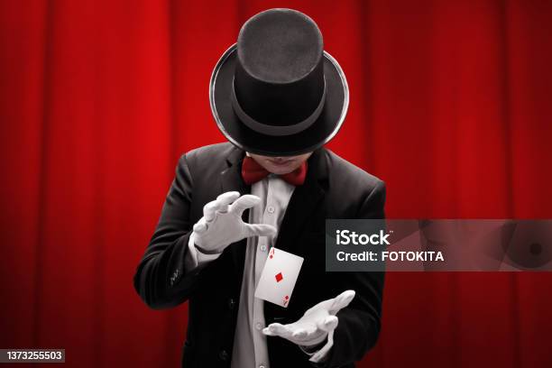 Magician Hands Showing Magic Trick Stock Photo - Download Image Now - Magician, Wizard, Circus