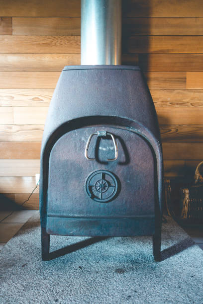 istock Old traditional wood stove 1373259036