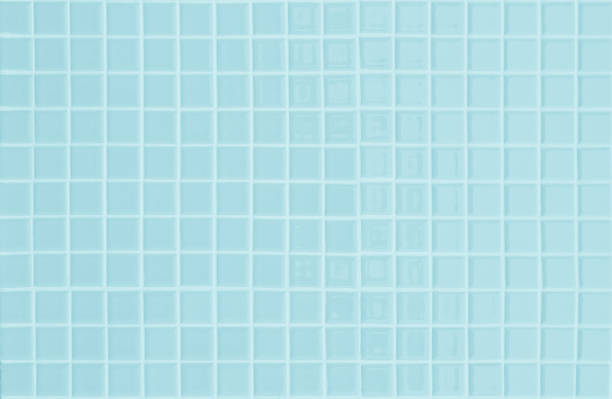 istock Blue pastel ceramic wall and floor tiles mosaic abstract background. Design geometric wallpaper texture decoration bedroom. Simple seamless pattern clean for backdrop advertising banner poster or web. 1373259672