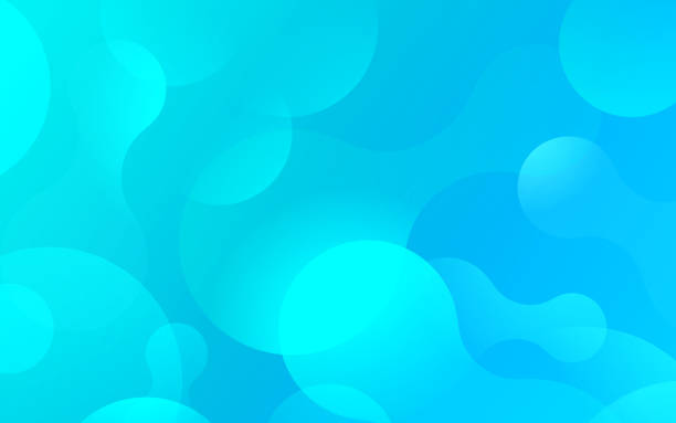 blue water bubble blob abstract smooth background - blue background stock illustrations