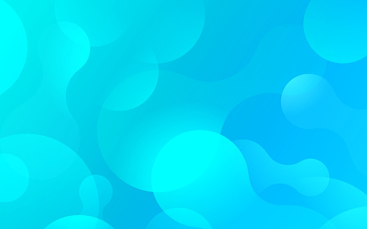 Blue Water Bubble Blob Abstract Smooth Background