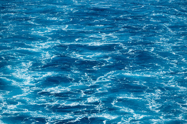 istock Blue sea background. Vessel ocean wake. Marine waves. Outdoor 1373265708