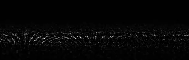 Photo of Network connection structure. Abstract mesh background. Big data visualization. 3D rendering.