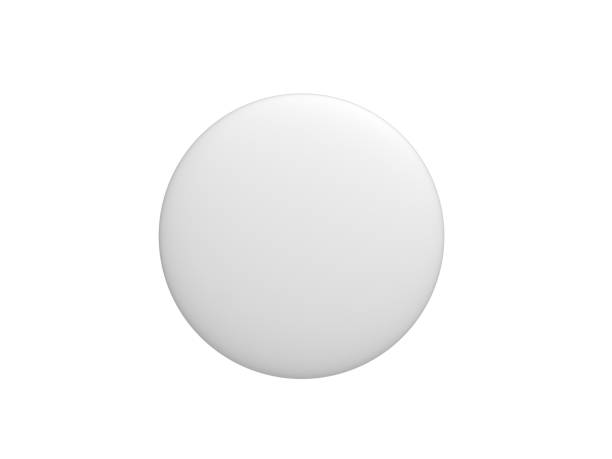 istock Badge pin brooch isolated on white 1373269772