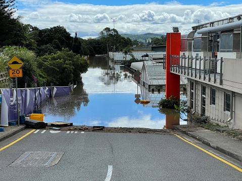 Colour photo of Brisbane 2022 Floods