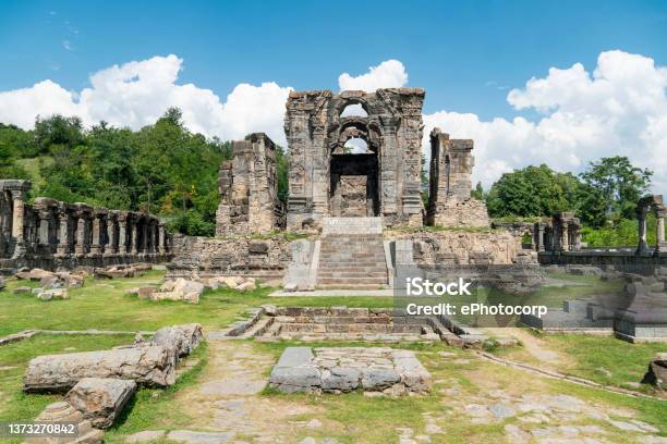 Martand Sun Temple Dated 8th Century At Anantnag Kashmir India Stock Photo - Download Image Now