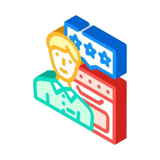 Vector illustration of pat testing portable appliance testing isometric icon vector illustration