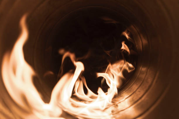 istock fire and smoke in the ventilation system close-up, front and background blurred with bokeh effect 1373280863